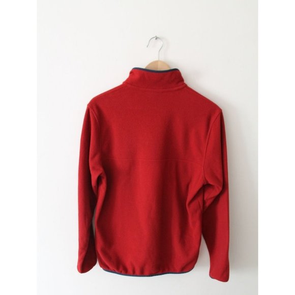Patagonia Micro D Strap T Fleece Sweater Size Men's Small Red - Picture 4 of 8